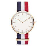 Navy-Pink Slim Quartz Watch