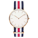 Navy-Pink Slim Quartz Watch