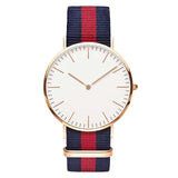 Navy-Pink Slim Quartz Watch
