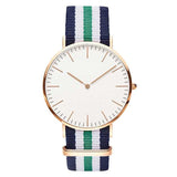 Navy-Pink Slim Quartz Watch