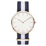 Navy-Pink Slim Quartz Watch