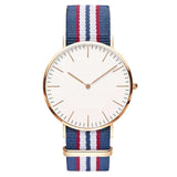 Navy-Pink Slim Quartz Watch