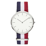 Navy-Pink Slim Quartz Watch