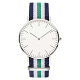 Navy-Pink Slim Quartz Watch