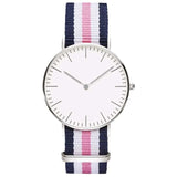 Navy-Pink Slim Quartz Watch