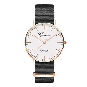 Black Slim Quartz Watch