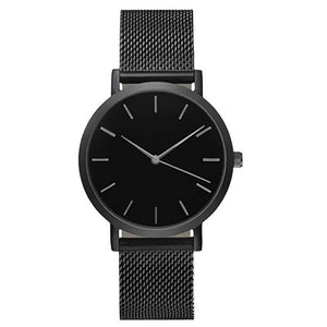 Crystal Stainless Steel Analog Quartz Watch