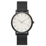 Crystal Stainless Steel Analog Quartz Watch