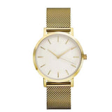 Crystal Stainless Steel Analog Quartz Watch