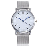 Crystal Stainless Steel Analog Quartz Watch