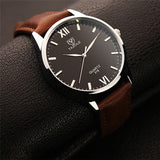 Brown Watch & Brown Leather Wallet