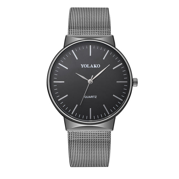 Casual Steel Quartz Watch