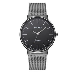 Casual Steel Quartz Watch