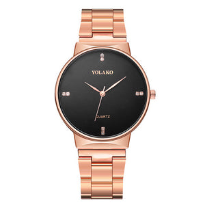 Yolako Black Quartz Watch